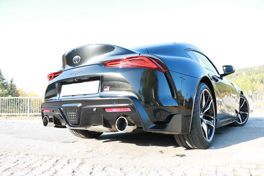 Toyota Supra JTSC Endschalldämpfer quer Ausgang rechts/links mit Abgasklappe - 1x114 Typ 12 rechts/links