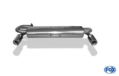 Toyota MR2 Typ W2 Endschalldämpfer quer Ausgang rechts/links - 1x90 Typ 13 rechts/links