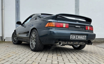 FOX Toyota MR2 Typ W2 Endschalldämpfer quer Ausgang rechts/links - 1x90 Typ 25 rechts/links