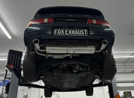 FOX Toyota MR2 Typ W2 Endschalldämpfer quer Ausgang rechts/links - 1x90 Typ 25 rechts/links