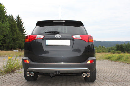 Toyota RAV 4 IV Endrohrsystem rechts/links passend auf FOX-Mittelschalldämpfer - 2x80 Typ 17 rechts/links