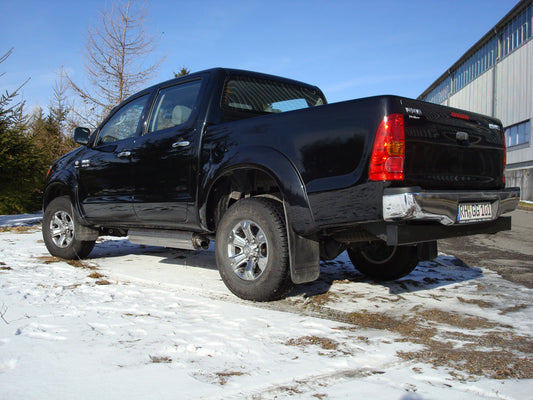 Toyota Hilux III KUN25 - Double Cap - Double Cap Halbanlage Sidepipe, bestehend aus 2 Endschalldämpfern - 1x76 Typ 26 rechts/links