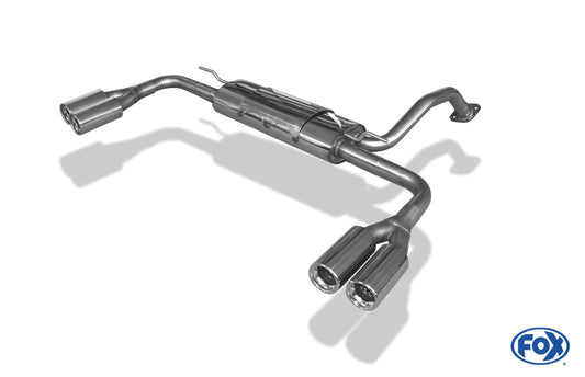 Toyota Auris Benzin Endschalldämpfer rechts/links - 2x80 Typ 13 rechts/links