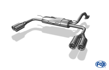 Toyota Auris Benzin Endschalldämpfer rechts/links - 2x90 Typ 13 rechts/links