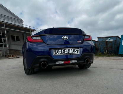 FOX Toyota GR86 Endschalldämpfer - 1x114 Typ 25 rechts/links mit colouriertem Rand