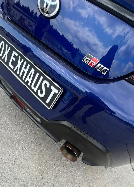 FOX Toyota GR86 Endschalldämpfer - 1x114 Typ 25 rechts/links mit colouriertem Rand