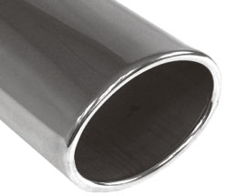 FOX Anschweißendrohr Typ 36 115x85 mm / Länge: 300 mm - oval / eingerollt / gerade / ohne Absorber
