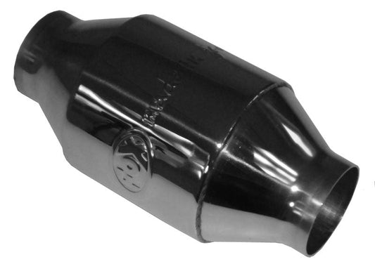 FOX Uni-Metallkat - 200 Zellen - Material: 1.4812 Länge: 230mm/ Anschluss: 62mm  - poliert mit FOX Made in Germany Prägung (ohne Gutachten (laut StVo nicht zugelassen))