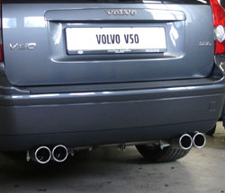 Volvo V50/ S40 II Endschalldämpfer Ausgang rechts/links - 2x76 Typ 13 rechts/links