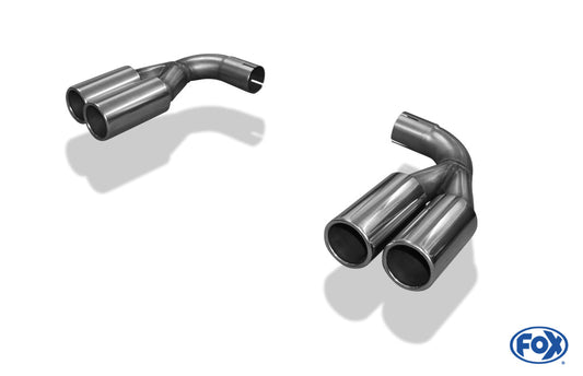 Volvo XC60 Endrohre rechts/links passend auf den originalen Endschalldämpfer - 2x76 Typ 13 rechts/links