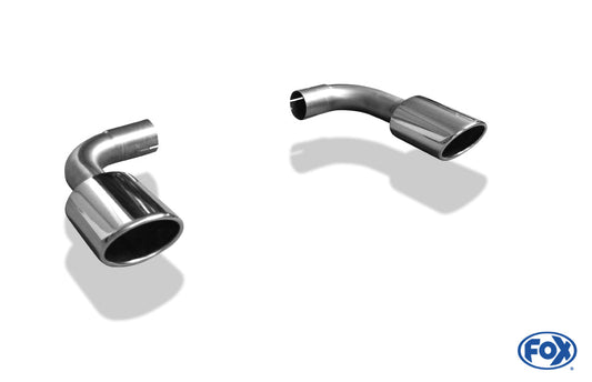 Volvo XC60 Endrohre rechts/links passend auf den originalen Endschalldämpfer - 115x85 Typ 32 rechts/links