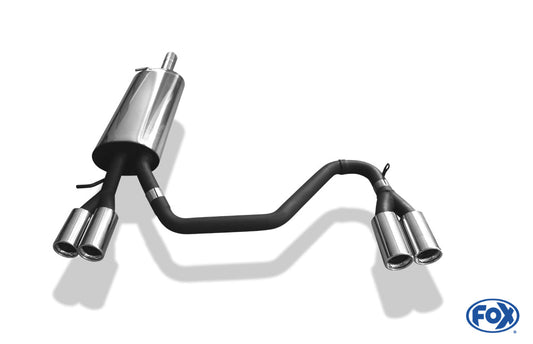 VW Passat 3B/ 3BG Endschalldämpfer Ausgang rechts/links - 2x76 Typ 13 rechts/links