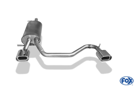 VW Passat 3B/ 3BG Endschalldämpfer Ausgang rechts/links - 135x80 Typ 53 rechts/links