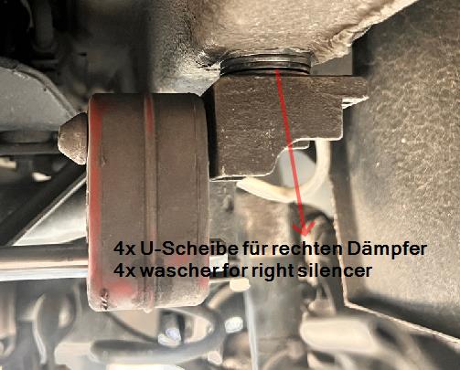 FOX VW Passat B8 GTE Endschalldämpfer Ausgang rechts/links - Endrohre hinter der Stoßstange