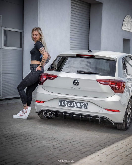 FOX VW Polo AW Facelift End- und Vorschalldämpfer - 2x90 Typ 25