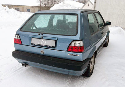 FOX VW Golf II Typ 19E Endschalldämpfer - 2x55 Typ 14 mit Knick nach links