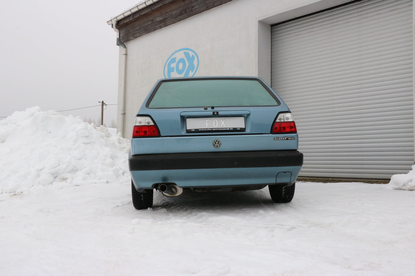 FOX VW Golf II Typ 19E Endschalldämpfer - 1x63 Typ 10