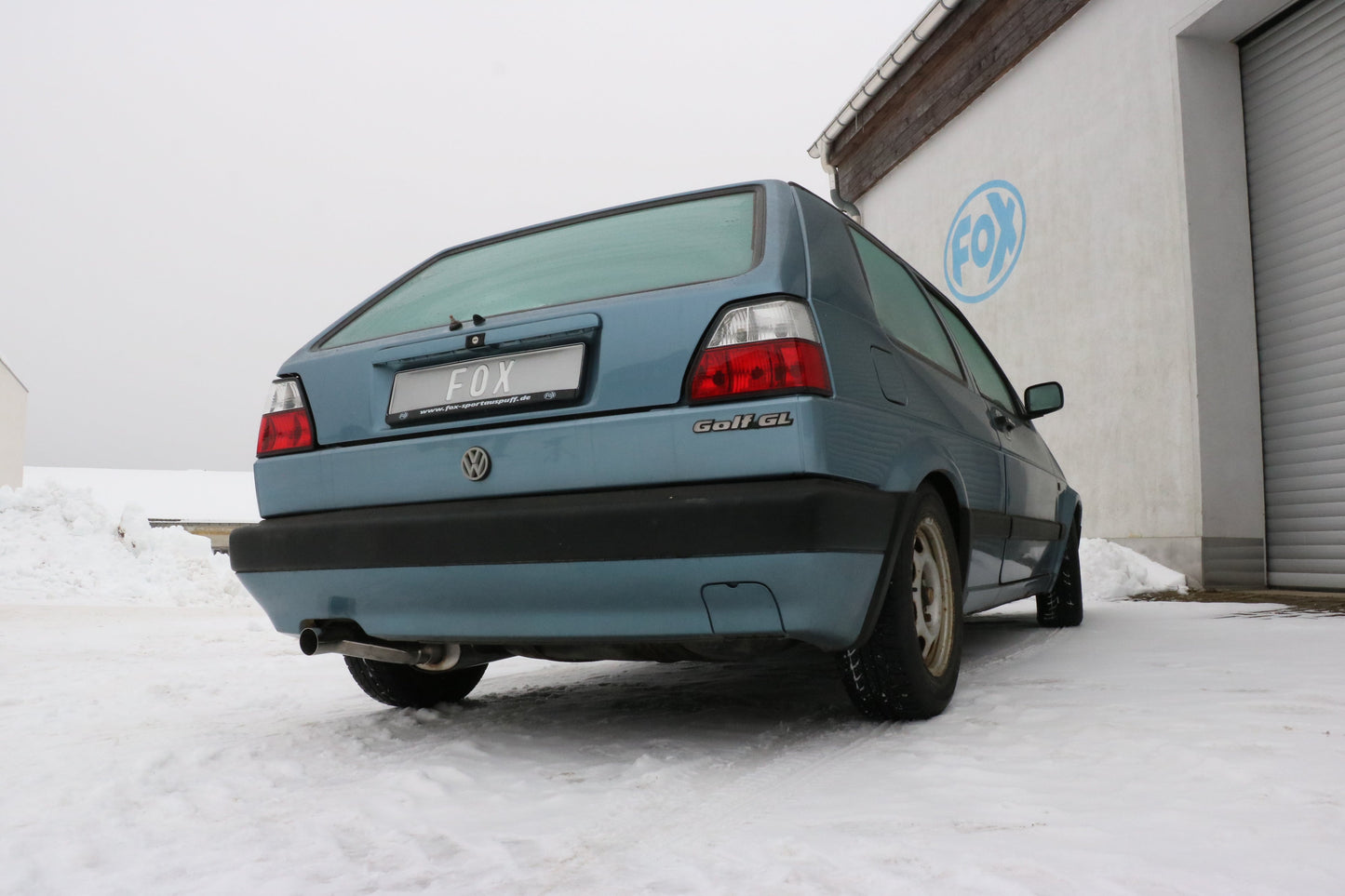 FOX VW Golf II Typ 19E Endschalldämpfer - 1x63 Typ 23