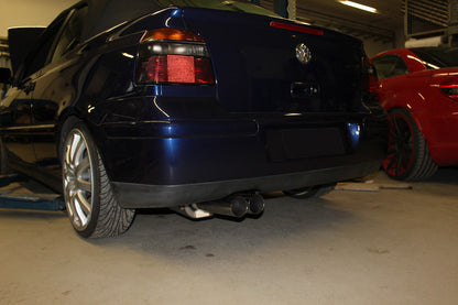 VW Golf III/ IV Cabriolet Endschalldämpfer - 2x76 Typ 10