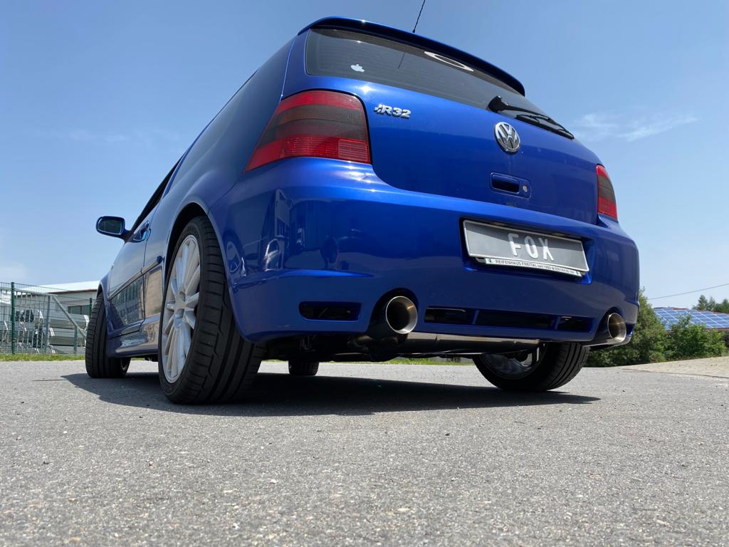 FOX VW Golf IV R32 Endschalldämpfer Ausgang rechts/links - 1x100 Typ 24 rechts/links