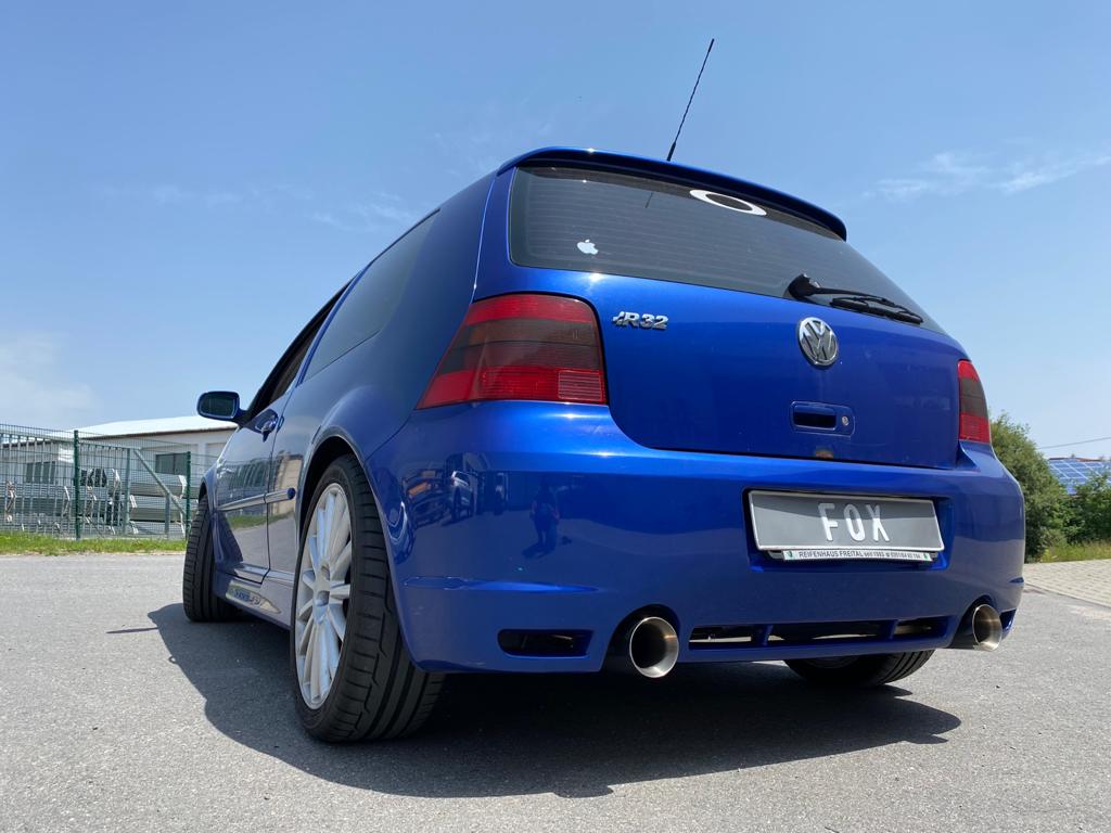 FOX VW Golf IV R32 Endschalldämpfer Ausgang rechts/links - 1x100 Typ 24 rechts/links