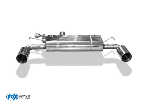 FOX VW Golf IV R32 Endschalldämpfer Ausgang rechts/links - 1x100 Typ 24 rechts/links