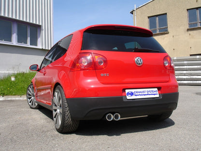 VW Golf V Endschalldämpfer - 2x80 Typ 13