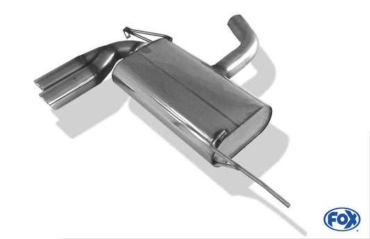 VW EOS - 1F Endschalldämpfer einseitig - 2x76 Typ 17