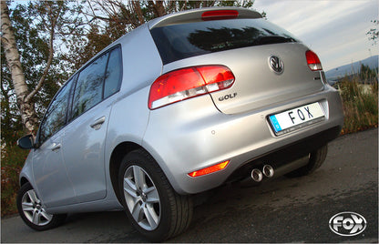 VW Golf VI Endschalldämpfer einseitig - 2x80 Typ 13