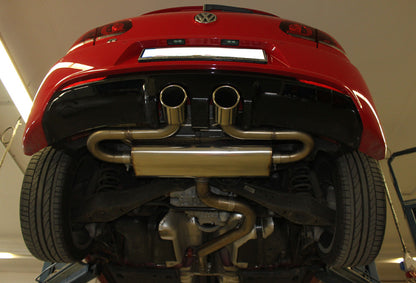 VW Golf VI R 4motion Endschalldämpfer Ausgang mittig - 2x100 Typ 16