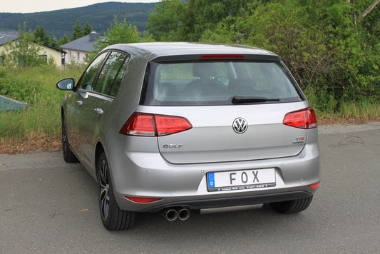 VW Golf VII - mit starrer Hinterachse Endschalldämpfer einseitig - 2x80 Typ 25
