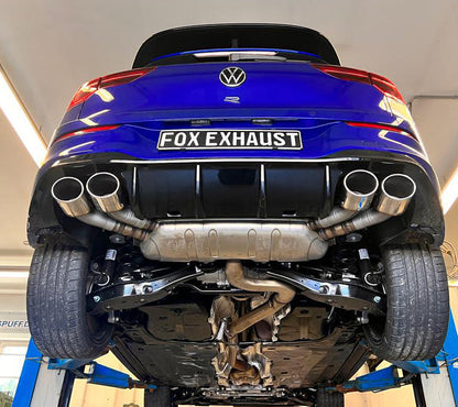 FOX VW Golf VIII R Endrohre rechts/links - 2x115x85 Typ 32 rechts/links - passend auf den originalen Endschalldämpfer