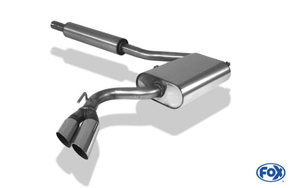 VW Corrado G60 Halbanlage ab Kat Side Pipe - 2x70 Typ 10