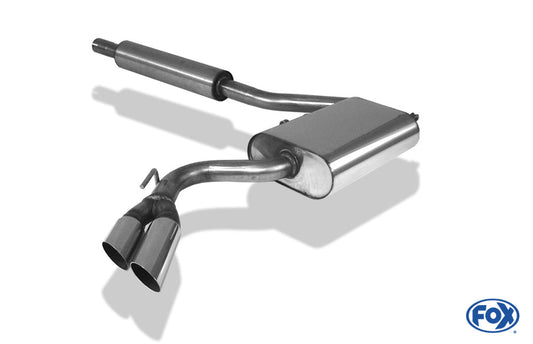 VW Corrado G60 Halbanlage ab Kat Side Pipe - 2x70 Typ 10