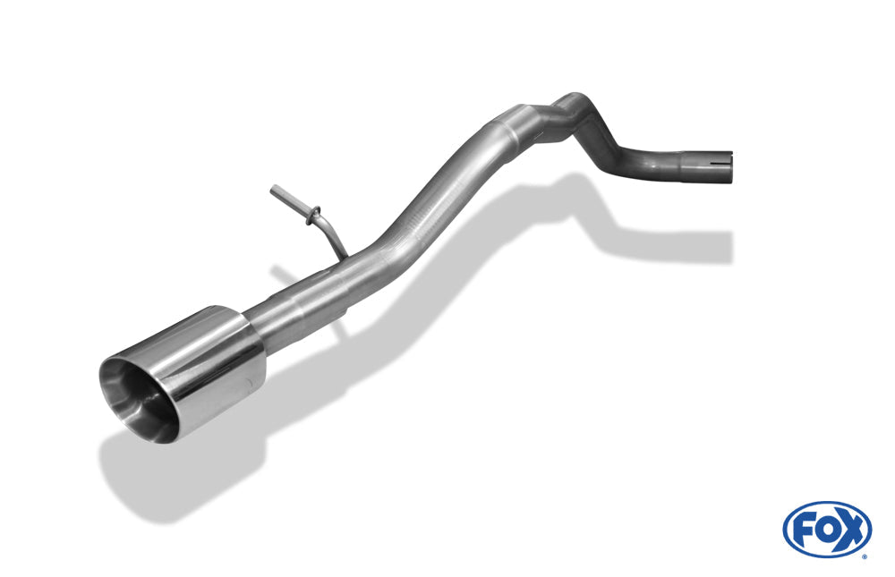 VW UP GTI Endrohrsystem links passend auf originalen oder FOX-Endschalldämpfer - 1x90 Typ 25 links