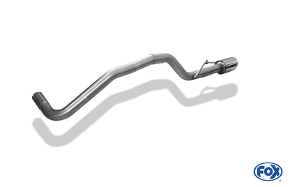 VW UP GTI Endrohrsystem links passend auf originalen oder FOX-Endschalldämpfer - 1x90 Typ 25 links
