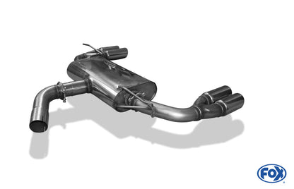 VW Beetle 2,0l - 16 (5C) Coupe & Cabrio Endschalldämpfer Ausgang rechts/links - 2x80 Typ 16 rechts/links
