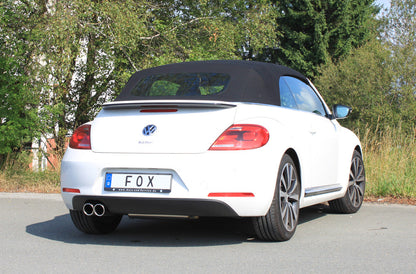 VW Beetle 1,4l - 16 (5C) Coupe & Cabrio - Starre Hinterachse Endschalldämpfer einseitig - 2x90 Typ 16