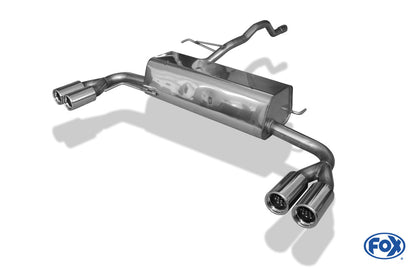 VW Bus T4 Syncro Endschalldämpfer quer Ausgang rechts/links inkl. Verbindungsrohr mit Halter - 2x76 Typ 13 rechts/links