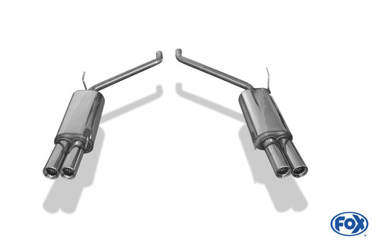 VW Bus T4 Endschalldämpfer rechts/links - 2x80 Typ 13 rechts/links