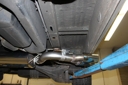 VW T4 - 2,5l TDI Sidepipe bestehend aus End- und Vorschalldämpfer mit Ausgang an der Fahrerseite - 2x106x71 Typ 38
