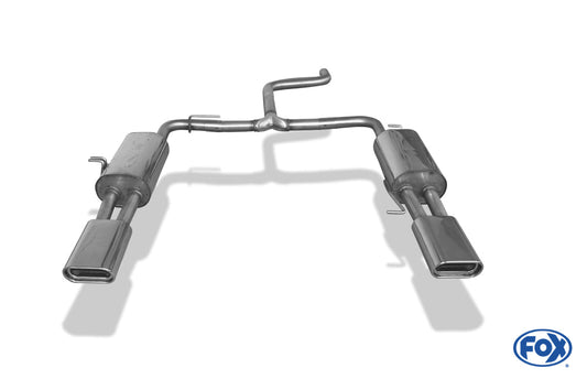 VW Bus T5/ T6 Endschalldämpfer Ausgang rechts/links - 160x80 Typ 53 rechts/links
