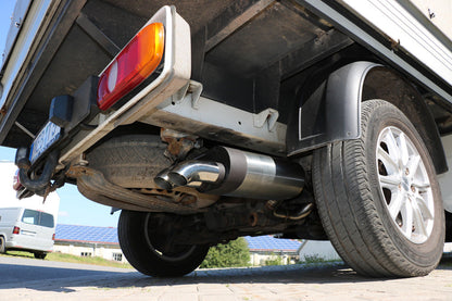 VW Bus T5 Pritsche 4x4 Doppelkabine Endschalldämpfer - 2x63 Typ 28