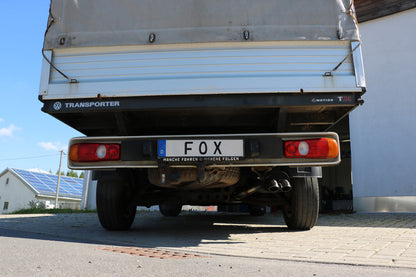 VW Bus T5 Pritsche 4x4 Doppelkabine Endschalldämpfer - 2x63 Typ 28