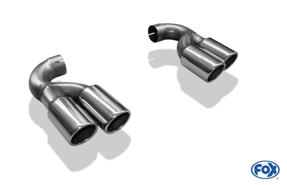 VW Touareg Typ 7L Endrohrpaar zum Anstecken - 2x90 Typ 16 rechts/links