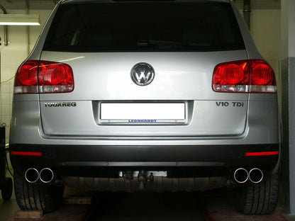 VW Touareg Typ 7L Endrohrpaar zum Anschweißen - 2x90 Typ 16 rechts/links