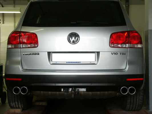 VW Touareg Typ 7L Endrohrpaar zum Anschweißen - 2x90 Typ 16 rechts/links