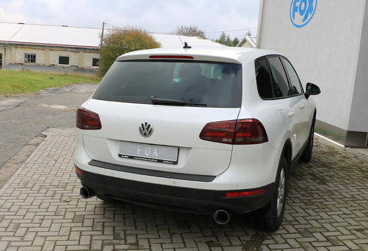 VW Touareg Typ 7P Endrohrpaar zum Anstecken für den originalen Endschalldämpfer - 1x114 Typ 25 rechts/links