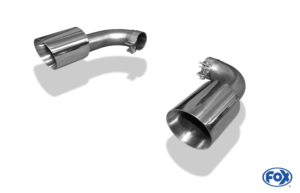 VW Touareg Typ 7P Endrohrpaar zum Anstecken für den originalen Endschalldämpfer - 1x125 Typ 25 rechts/links