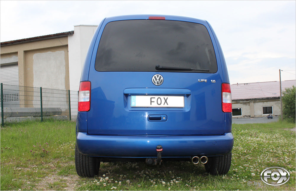 VW Caddy III Endschalldämpfer einseitig - 2x80 Typ 17